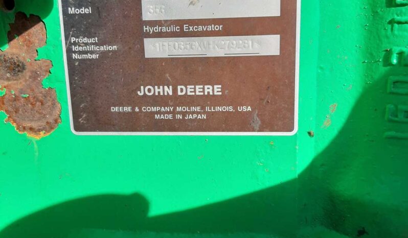 John Deere 35G Mini Excavator full